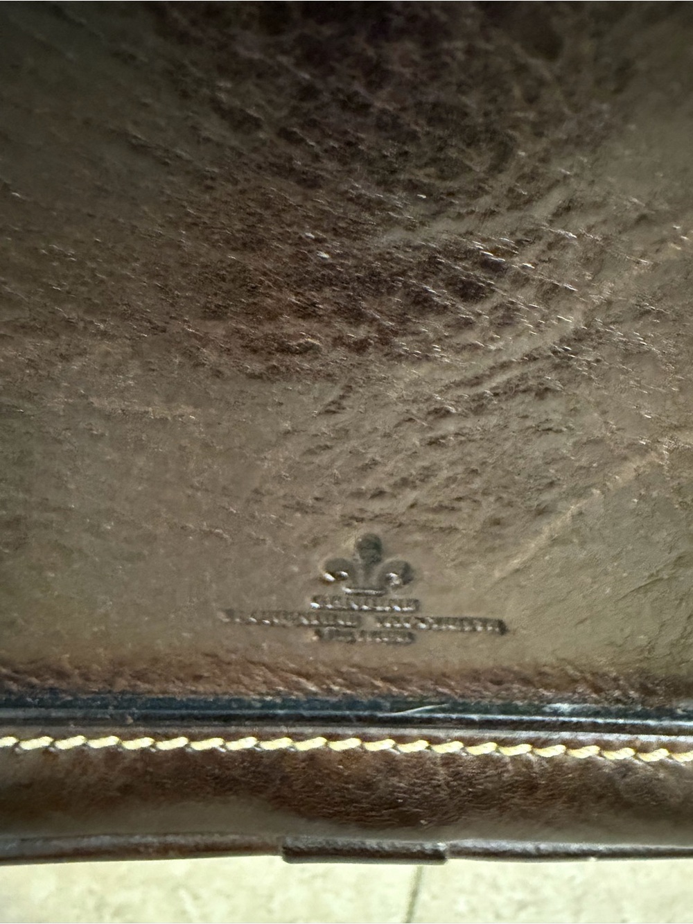 Dooney & Bourke Dark Brown Leather Messenger Crossbody - Picture 5 of 5